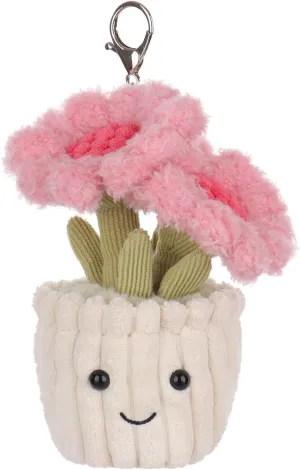 Apricot Lamb Sunflower Cute Keychain, Soft Stuffed Plush Keychain Toys for Kids’ Backpack, Purse, 5.9Inches