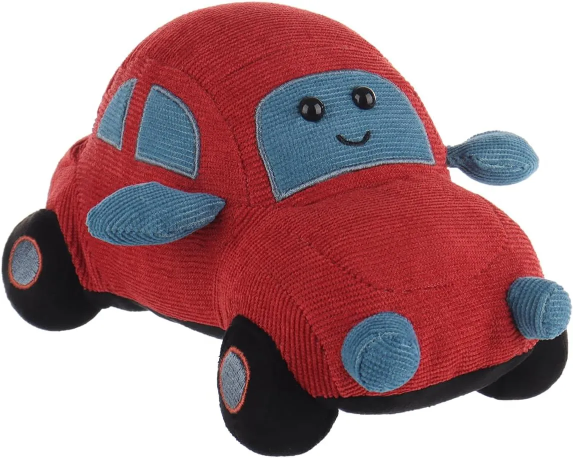Apricot Lamb Travelling Car Stuffed Animals for Kids, Soft Cute Plush Toys for Baby Girl and Boy, Fluffy Travelling Car 8.3 Inches