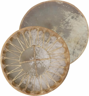ARAW American Shamanic Native Drum Bison Natural Hide (14 Inches Diameter X 3 Inches Depth)
