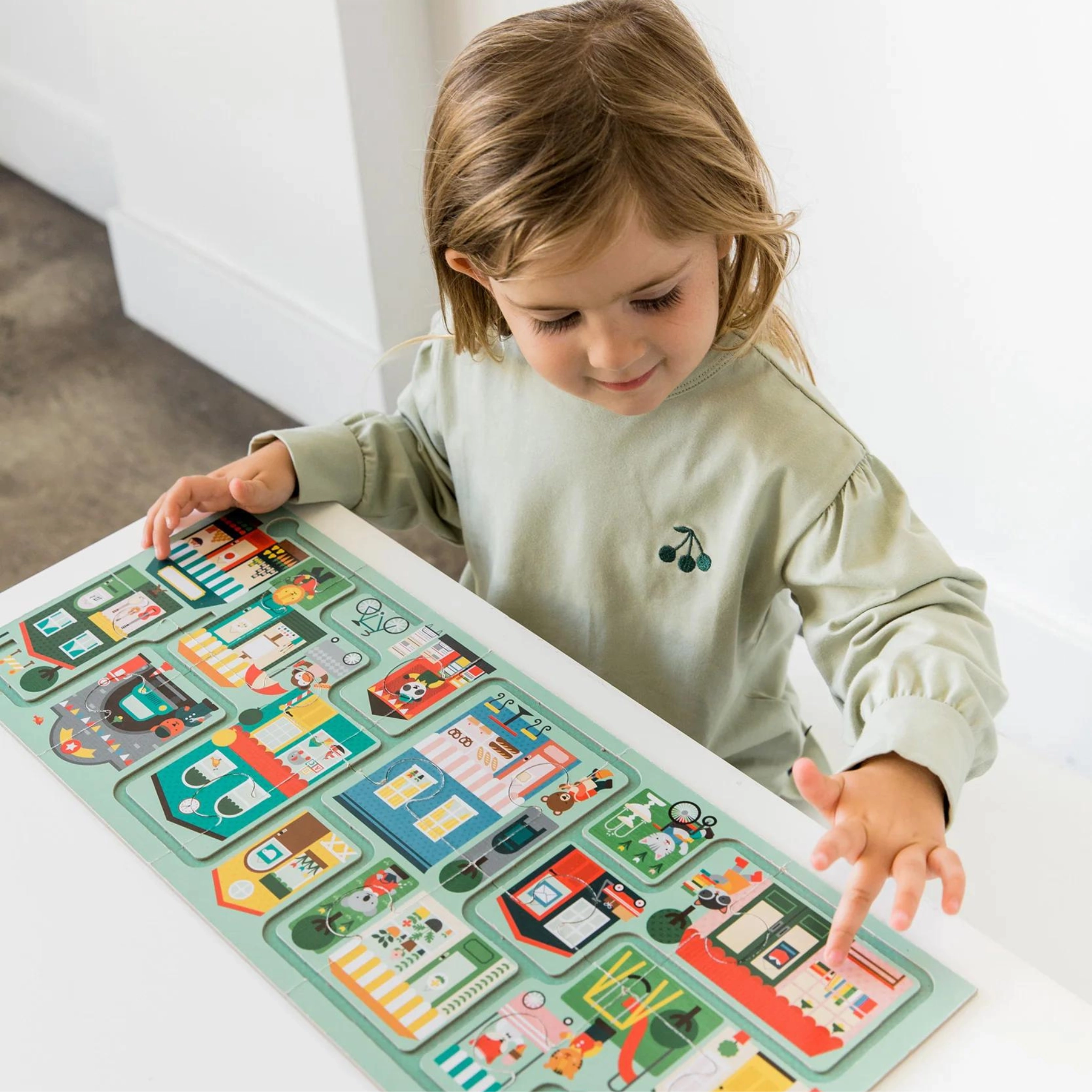 Around Town Follow & Spot Puzzle