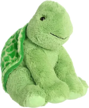 Aurora® Cuddly Turtle Stuffed Animal - Cozy Comfort - Endless Snuggles - Green 14 Inches