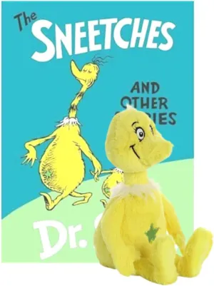 Aurora Dr. Seuss Gift Set Collection (The Sneetches) - 12" Plush Star Belly Sneetch and Hardcover Book - 4 Classic Stories for Kids