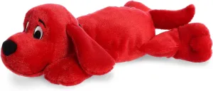 Aurora® Playful Clifford® Laying Clifford Stuffed Animal - Childhood Nostalgia - Lasting Companionship - Red 11 Inches