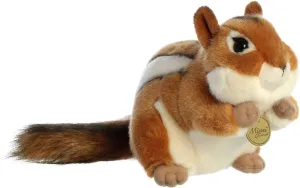 Aurora® Realistic Miyoni® Chipmunk Stuffed Animal - Lifelike Detail - Cherished Companionship - Brown 9 Inches