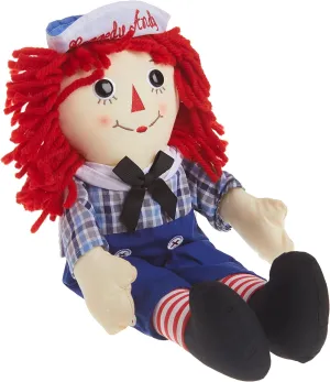 Aurora® Timeless Raggedy Ann & Raggedy Andy® Raggedy Andy Classic Stuffed Animal - Cherished Memories - Lasting Play - Multicolor 16 Inches