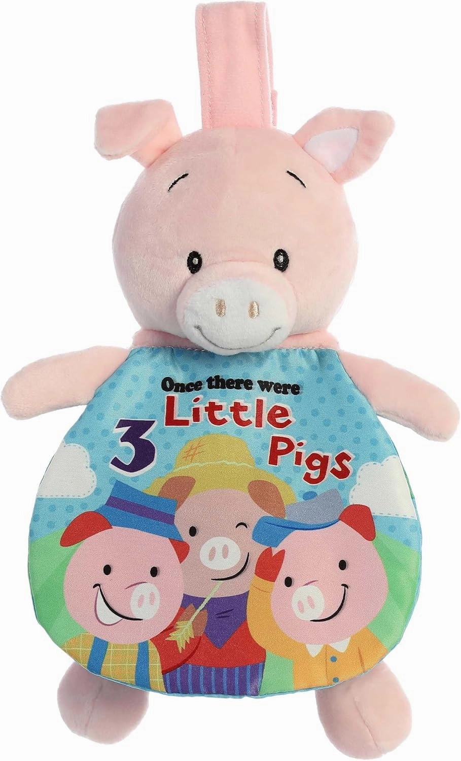 Aurora® Educational Story Pals™ 3 Little Pigs Baby Stuffed Animal - Bedtime Soft Book - Sensory Development - Multicolor 9 Inches