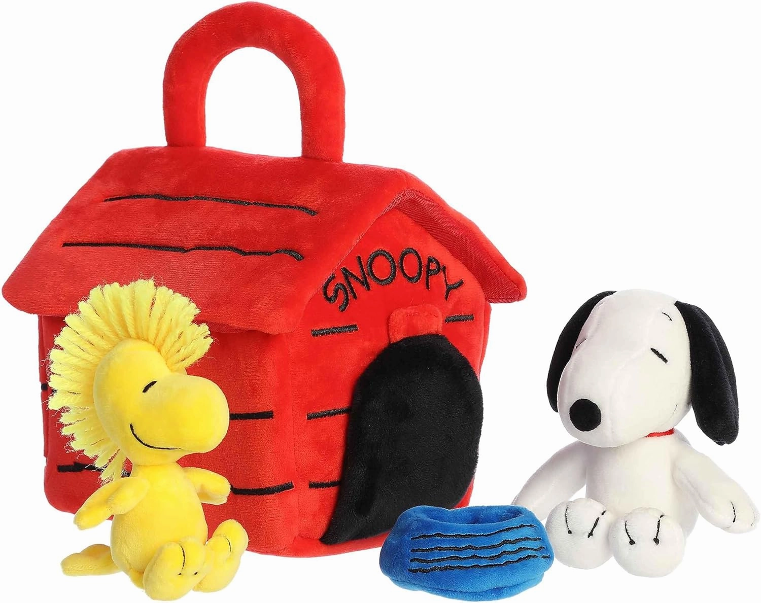 Aurora® Timeless Peanuts® Snoopy's Dog House Playset Stuffed Animal - Classic Characters - Lasting Memories - Multicolor 8 Inches