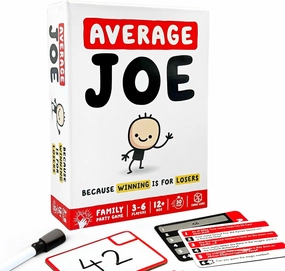 Average Joe Party Game - Embrace Your Ordinary Side with 600 Questions - Fun for Family and Friends! Ages 8 , 3-6 Players, 30 Minute Playtime, Made