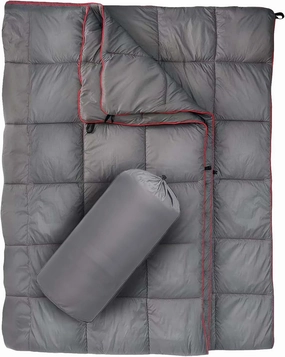 awakentti Down Camping Blanket, Lightweight Packable Down Alternative Throw Blanket, Waterproof Windproof for Outdoors, Travel, Stadium, Festivals, Beach, Hammock