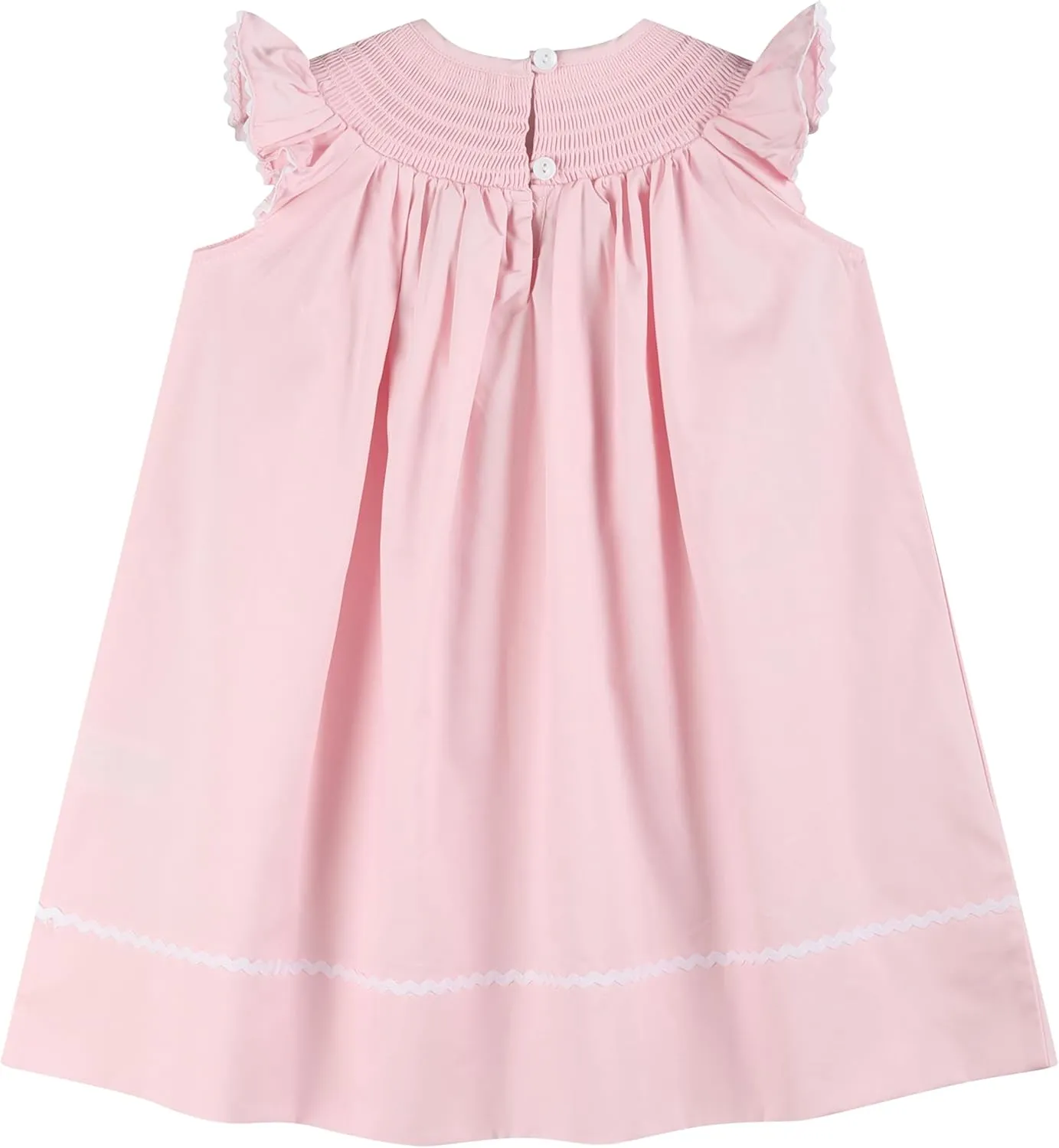 Baby and Girls Smocked Easter Bunny Bishop Dress