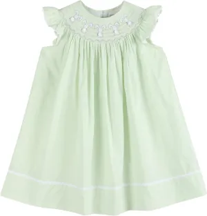 Baby and Girls Smocked Easter Bunny Bishop Dress