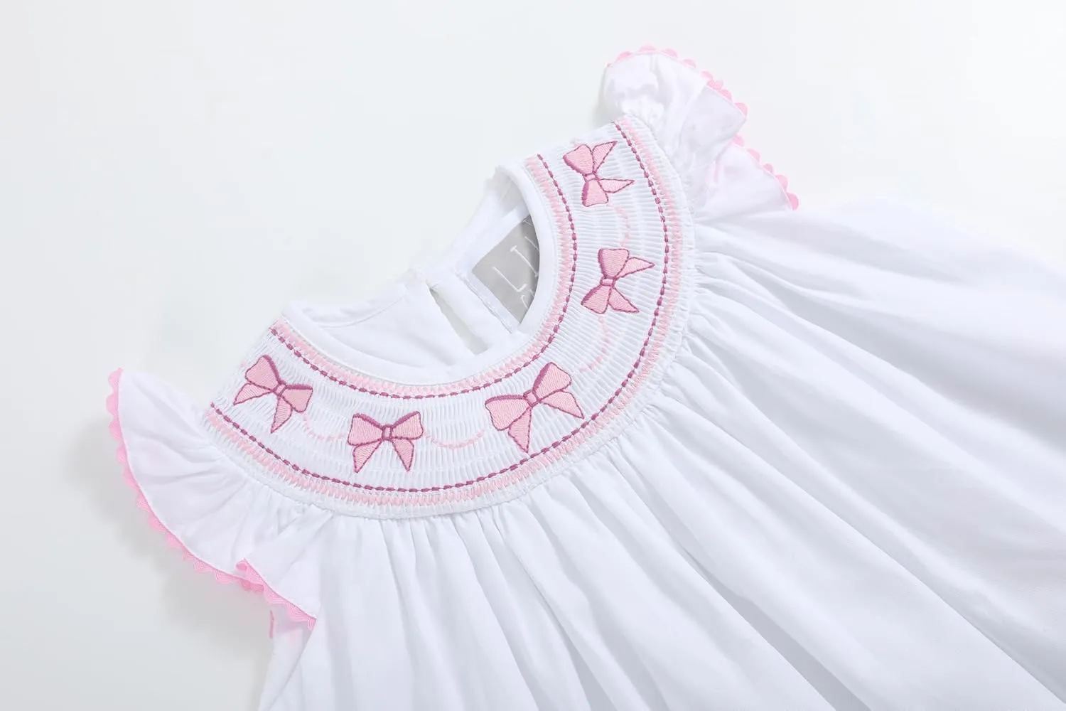 Baby and Girls Smocked Easter Bunny Bishop Dress
