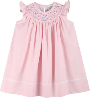 Baby and Girls Smocked Easter Bunny Bishop Dress