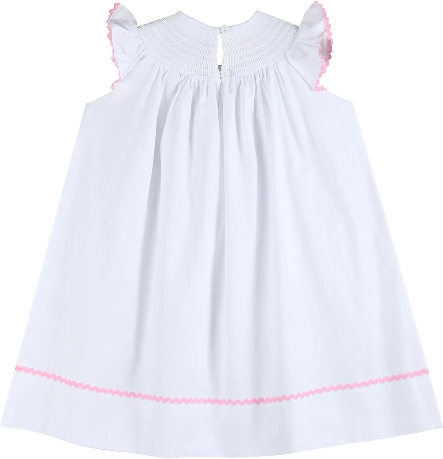 Baby and Girls Smocked Easter Bunny Bishop Dress