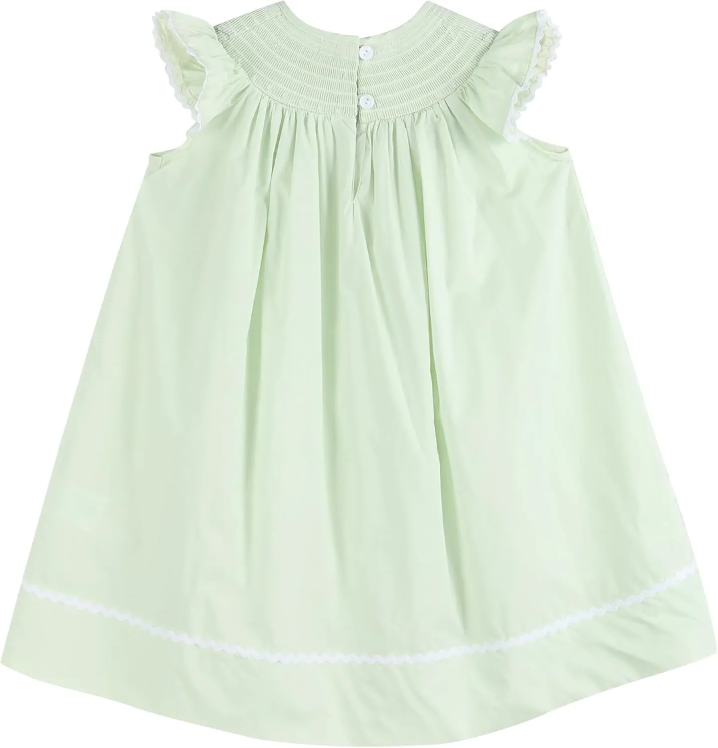 Baby and Girls Smocked Easter Bunny Bishop Dress