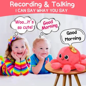 Baby Crawling & Walking Toys 6-12 Months Musical Octopus Plush Light up Stuffed Animal Dancing 1 Year Old Girl Gifts Music Sensory Walking Toy 0-6 7 8 9 Months Learning Newborn Baby Girl Birthday Gift