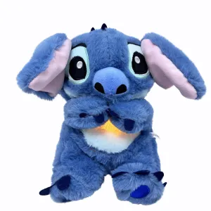 Baby Sound Machine Breathing Otter, Sensory Details Music Lights Rhythmic Breathing Motion Musical Baby Toy Plush for Newborns (Battery Not Includ)