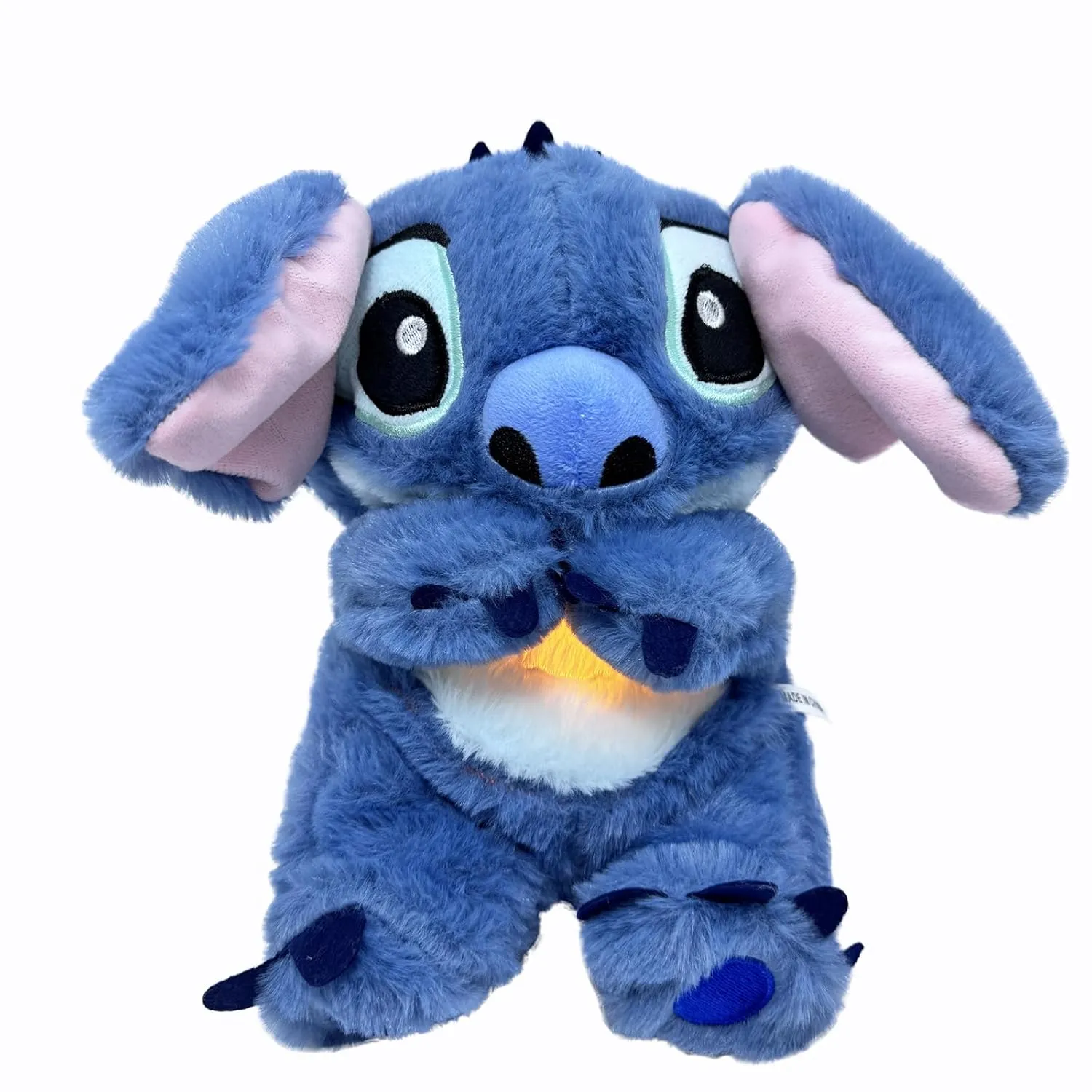 Baby Sound Machine Breathing Otter, Sensory Details Music Lights Rhythmic Breathing Motion Musical Baby Toy Plush for Newborns (Battery Not Includ)