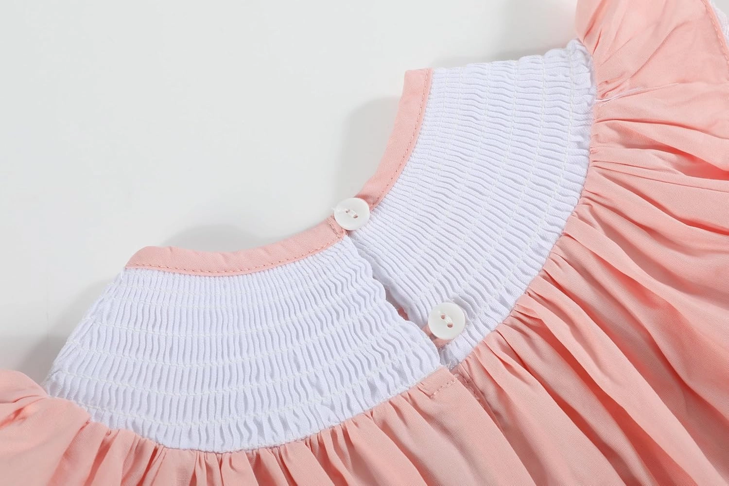 Baby and Girls Smocked Easter Bunny Bishop Dress
