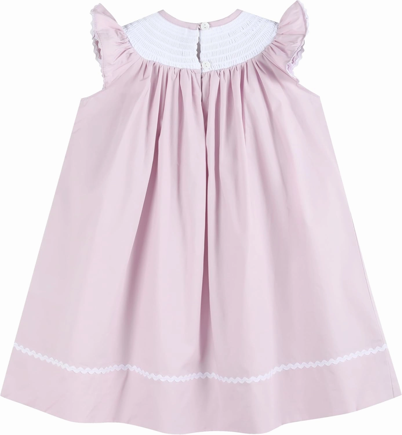 Baby and Girls Smocked Easter Bunny Bishop Dress