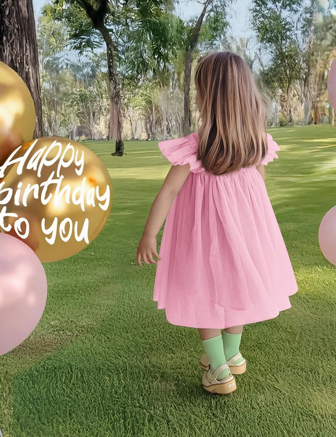 Baby Girl First Birthday Outfit Cake Smash 1st Birthday Dress with Flower Headband