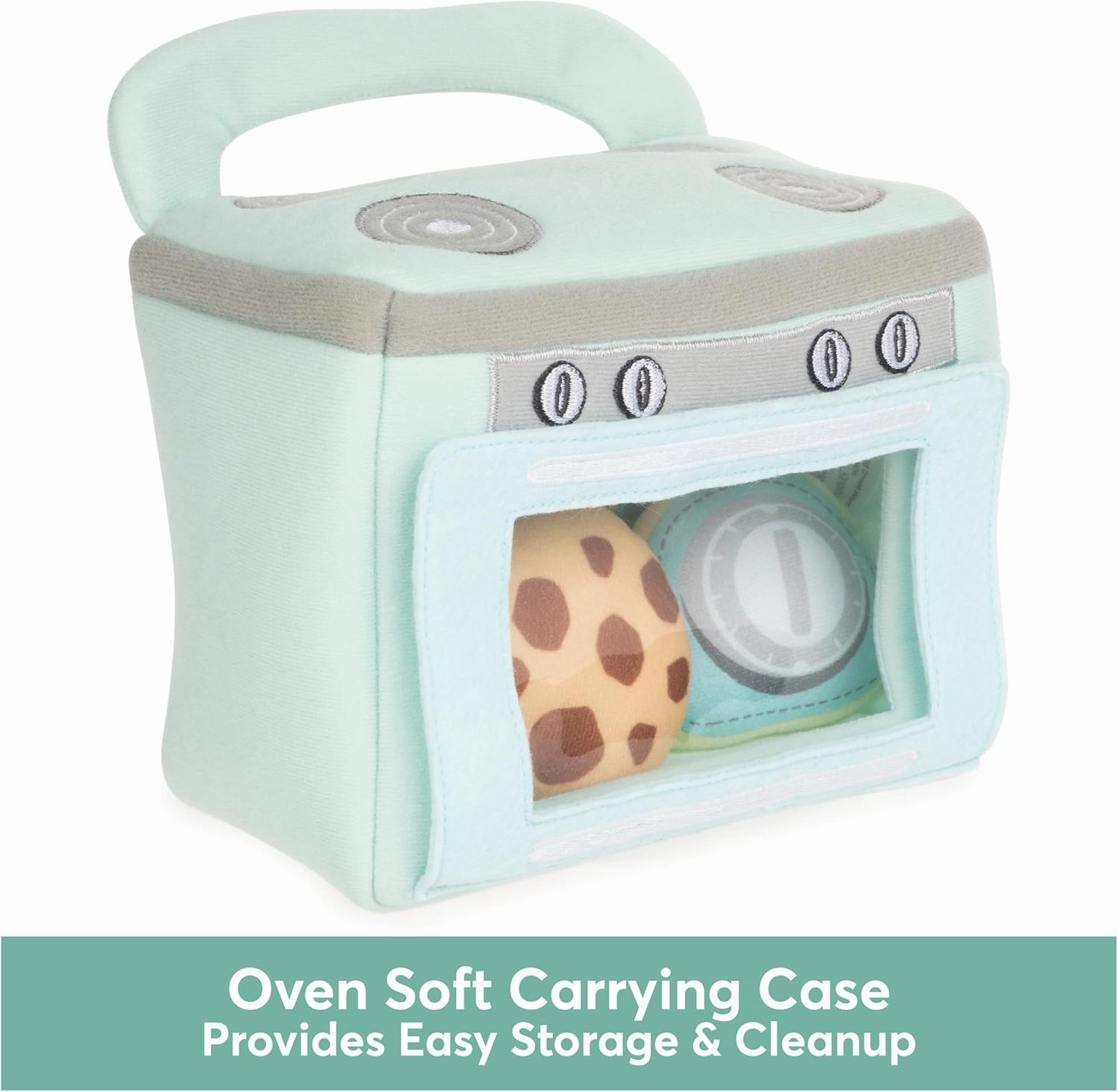 Baby GUND My First Baking Plush Playset with Sounds, Rattle, Squeaks and Crinkles, Ultra Soft Plush Sensory Toy for Babies and Newborns
