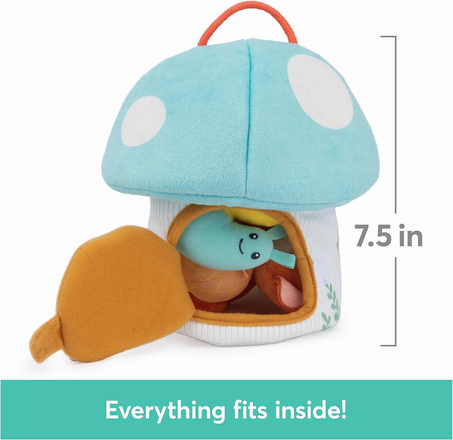 Baby GUND Play Soft My Woodland Friends 5-Piece Plush Playset with Rattle, Squeaker & Crinkle Plush Toys, Sensory Toy for Babies & Newborns, 7.5”