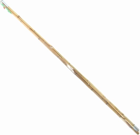 BambooMN Bamboo Vintage Cane Fishing Pole with Bobber, Hook, Line and Sinker