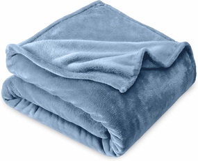 Bare Home Fleece Blanket - King - Coronet Blue - Lightweight Throw for Bed, Sofa, Couch, Movie Night, Camping, and Travel - Microplush - Cabin Blanket (King, Coronet Blue)
