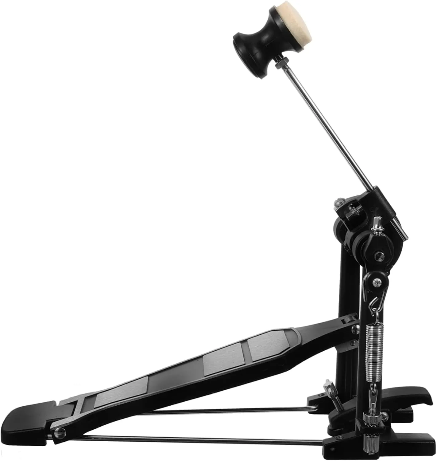 Bass Drum Pedal with Spring Tension Durable Kick Pedal for Jazz and Electronic Drums High Stability Single Pedal Accessory for Drumming Enthusiasts