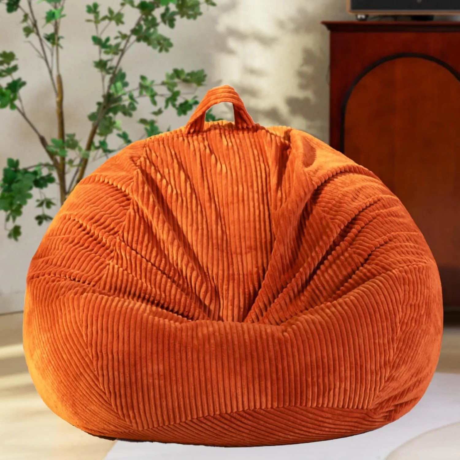 Bean Bag Chairs Cover (No Filler), Bean Bag Cover, Bean Bag for Kids, Adults, Teens-Large 36 x 45 inches Coffee Bean Bag