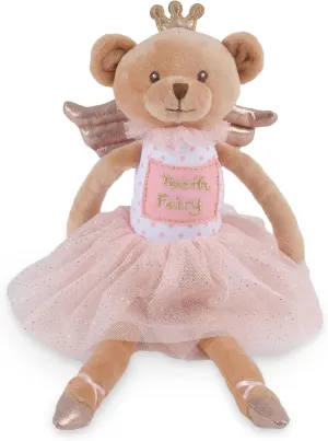 Bearington Sparkles Soft Plush Teddy Bear Tooth Fairy Doll, 14 Inches