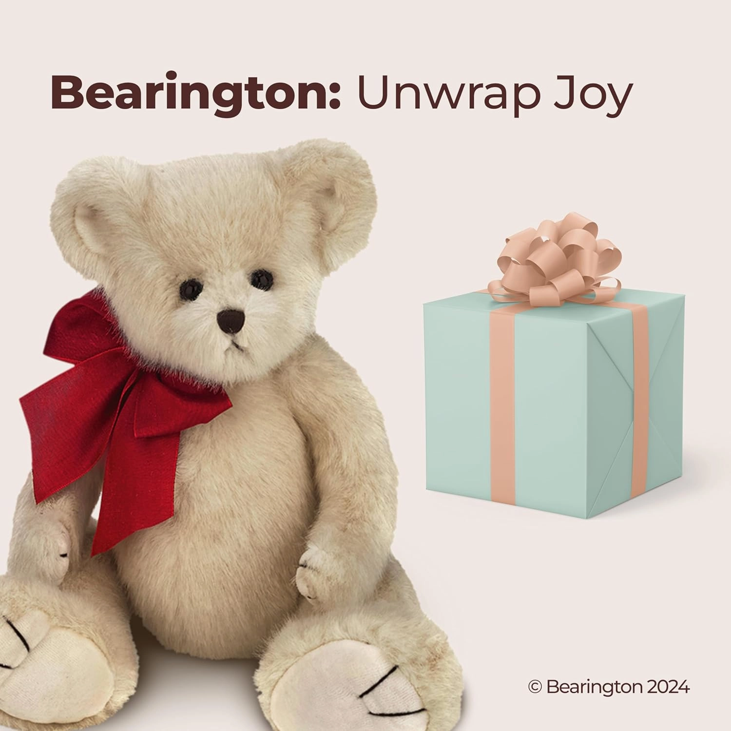Bearington Rascal, 18 Inch White Teddy Bear Stuffed Animal, Makes a Great Gift for Birthday, Anniversary, Holiday, or Graduation - Stuffed Bear Animal Toy
