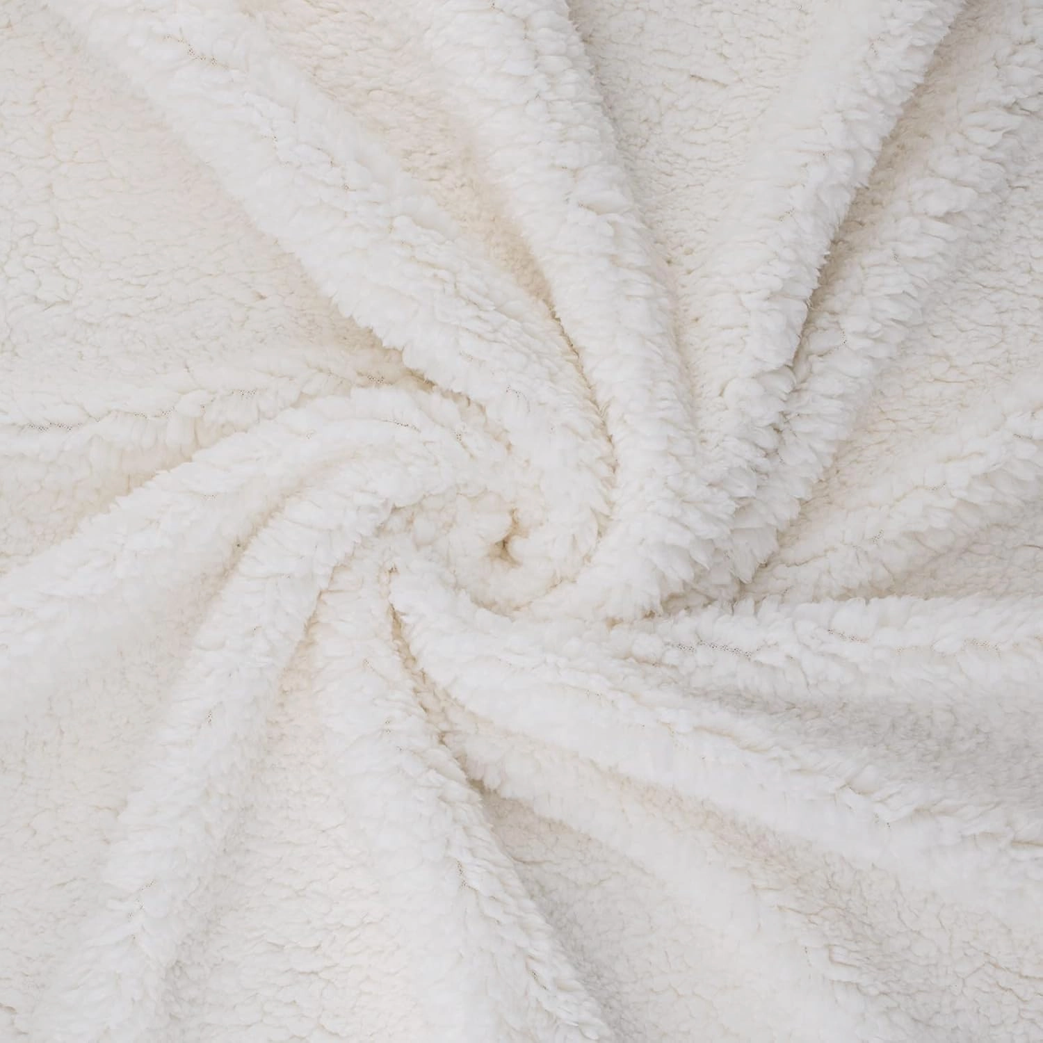 BEAUTEX Sherpa Fleece Throw Blanket, Super Soft Warm Buffalo Plaid Plush Blankets and Throws, Lightweight Cozy Fuzzy Blanket for Couch Sofa Bed (Beige, Throw 50" x 60")