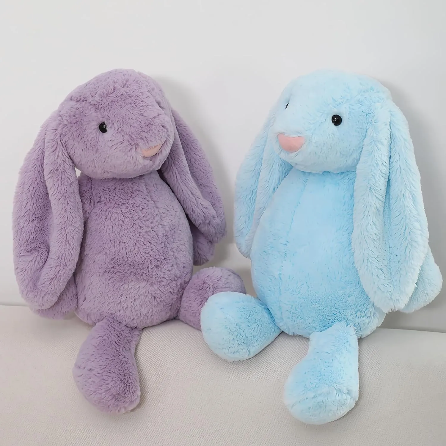 Beige Stuffed Animal Bunny Rabbit - Adorable Plush Companion for Cuddles & Playtime. Soft & Huggable with Lifelike Features. Ideal Gift for Kids & Rabbit Lovers (Bonnie Rabbit-Beige 15.8 inch)