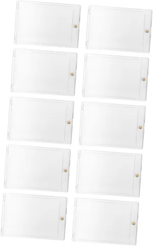 BESPORTBLE 10Pcs Game Card Holder Magnetic Box Playing Card Case for Organizing Transparent Hard Design for Game Clubs Offices and Schools