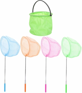 BESPORTBLE Telescopic Fishnet Bucket Throw Trout Cage Kit Budgie Gill Handle Foldable Magnet Fishing Netting Nets