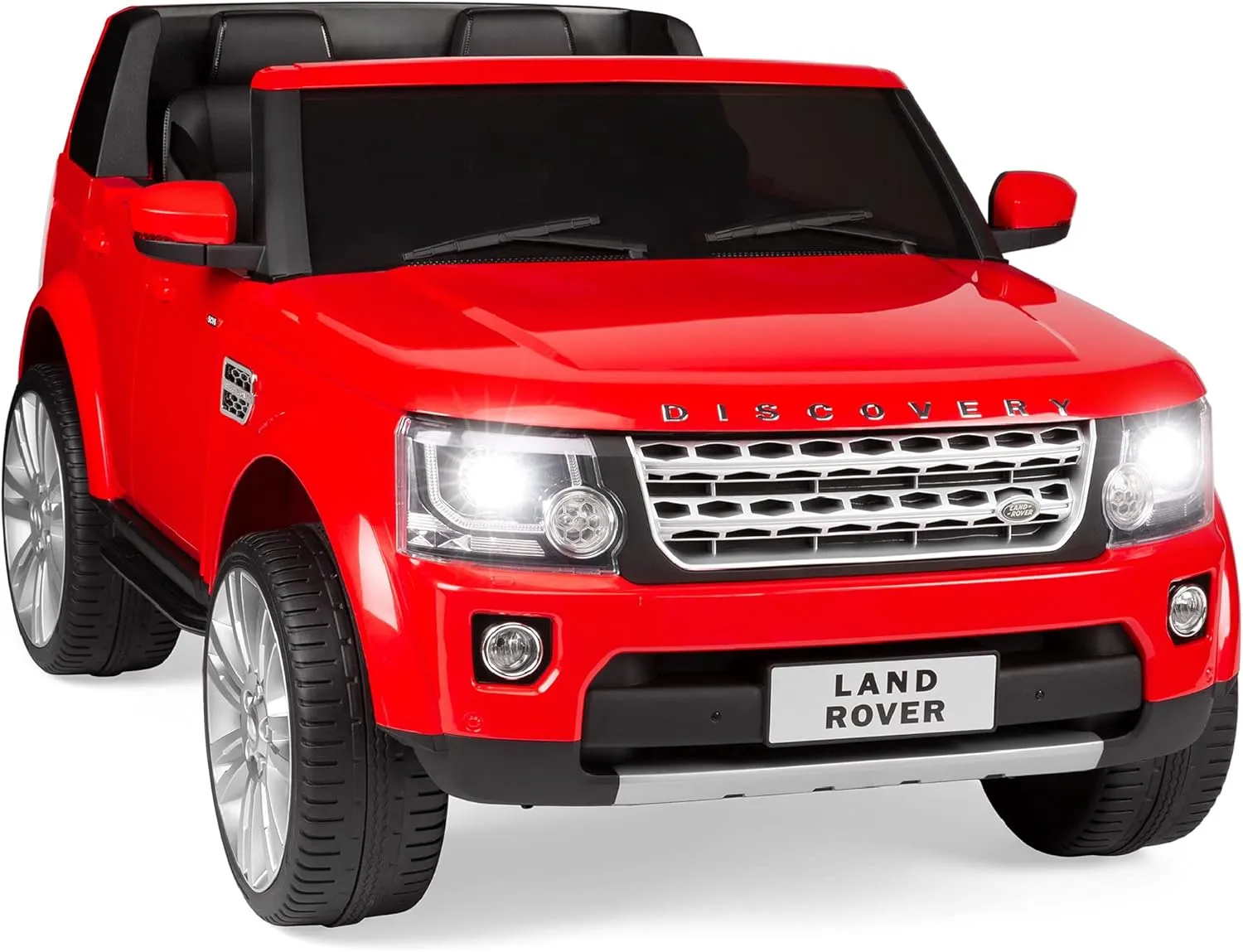 Best Choice Products 12V 3.7 MPH 2-Seater Licensed Land Rover Ride On Car Toy w/Parent Remote Control, MP3 Player - Red