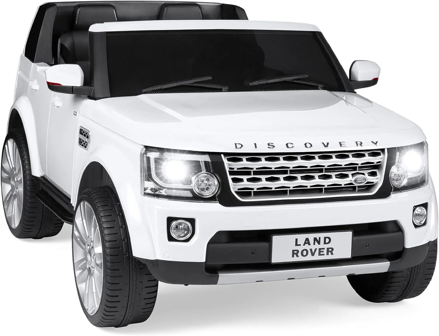 Best Choice Products 12V 3.7 MPH 2-Seater Licensed Land Rover Ride On Car Toy w/Parent Remote Control, MP3 Player - White