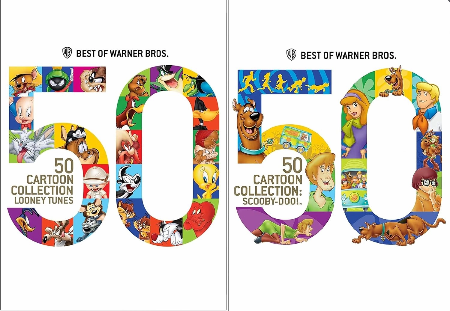 Best of Warner Bros. 100 Cartoon Bundle: Looney Tunes 50 Cartoon Collection / Scooby-Doo! 50 Cartoon Collection (DVD 2-Pack)