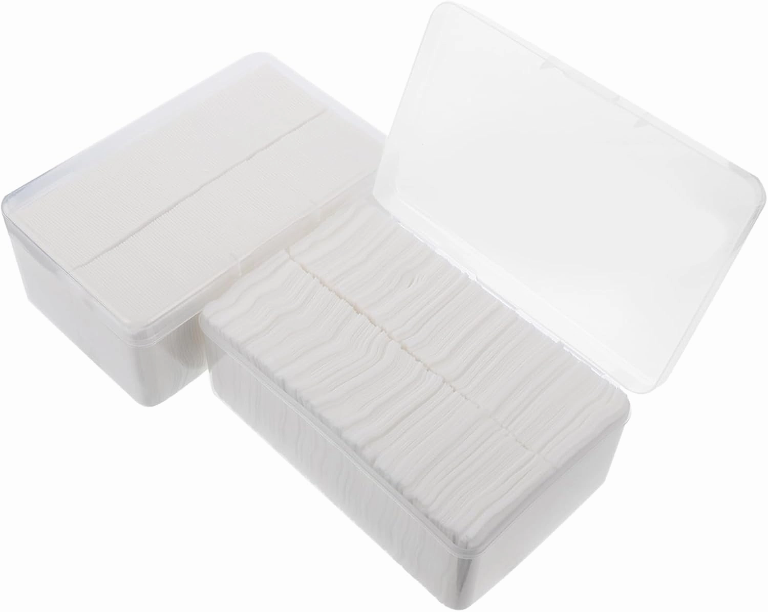 BESTYASH 2000pcs Non-Woven Disposable Makeup Pads for Facial Care Soft Gentle Cleaning Tool Safe for Skin for Daily Makeup Removal and Cleansing