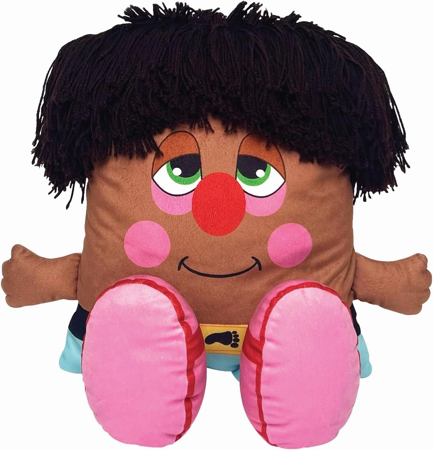 Big Shoe Plush - 2-in-1 Toy & Pillow, 80's Nostalgic Plush Pal Reimagined, Soft Stuffed Rectangular Character, Cozy Nap & Play Design