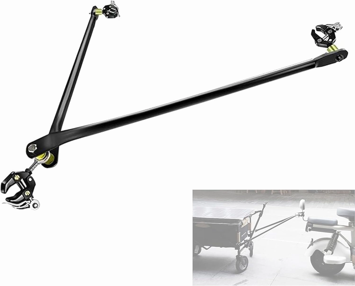 Bike Trailer Hitch Bike Bicycle Trailer for Grocery Sports Garden Shopping Camping Trailer Connector for Portable Folding Wagon Collapsible Wagon Cart Steel Garden Cart Wagons Carts
