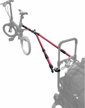 Bike Trailer Hitch Connector for Portable Folding Wagon - Bicycle Trailer for Collapsible Cart, Steel Garden Wagon - Sports, Grocery, Shopping, Camping