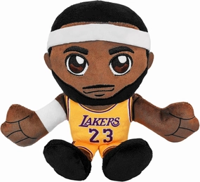 Bleacher Creatures Los Angeles Lakers Lebron James 8" NBA Kuricha Sitting Plush (Gold Jersey) - Soft Chibi Inspired NBA Superstar