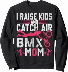 BMX Mom Life Racing Adventure Freestyle Stunt Urban Rider Sweatshirt