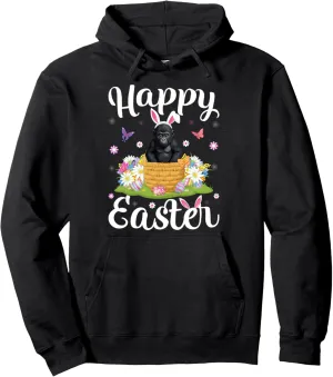 Bonobo Happy Easter Egg Hunt Bunny Ear Bonobo Easter Pullover Hoodie