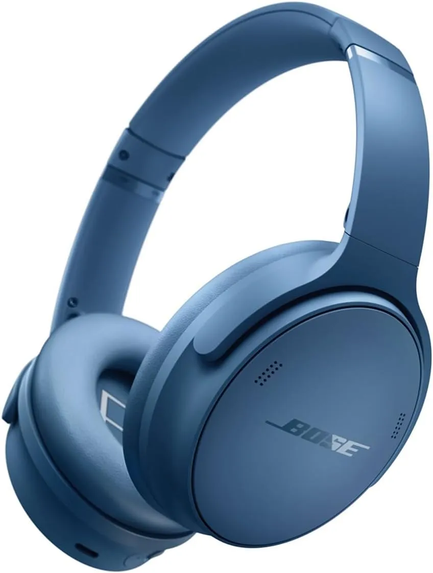 Bose QuietComfort Wireless Noise Cancelling Headphones, Bluetooth Over Ear Headphones Bundle with Green Extreme Wireless Portable Charger, (Blue Dusk)