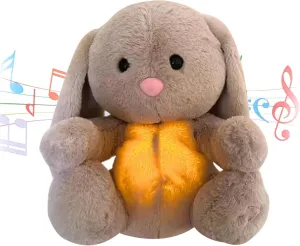 Breathing Stuffed Animal: Bunny Stuffed Animal Stuffed Bunny for Baby, A Sleep Companion Suitable for Both Adults and Children to Help Relieve Anxiety. (Rabbit) (1PCS)