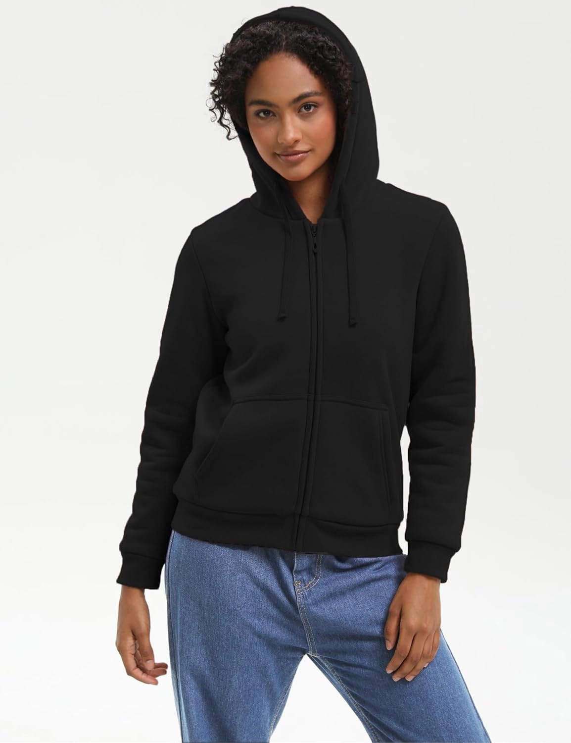 Bumeex Women' Sweatshirt,Sherpa-Lined Hoodie